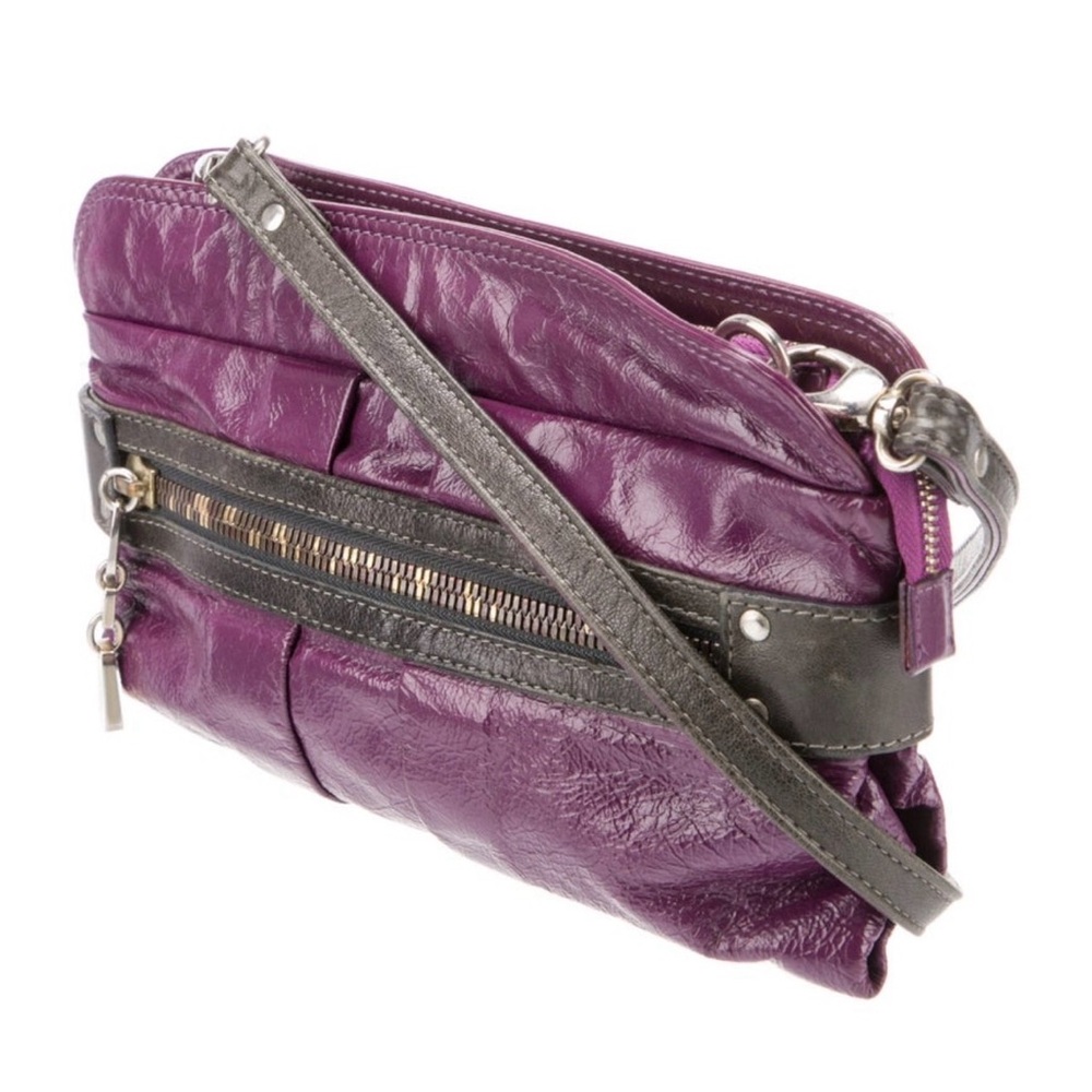 See By Chloe Purple Leather Crossbody with Dark Gray Trim